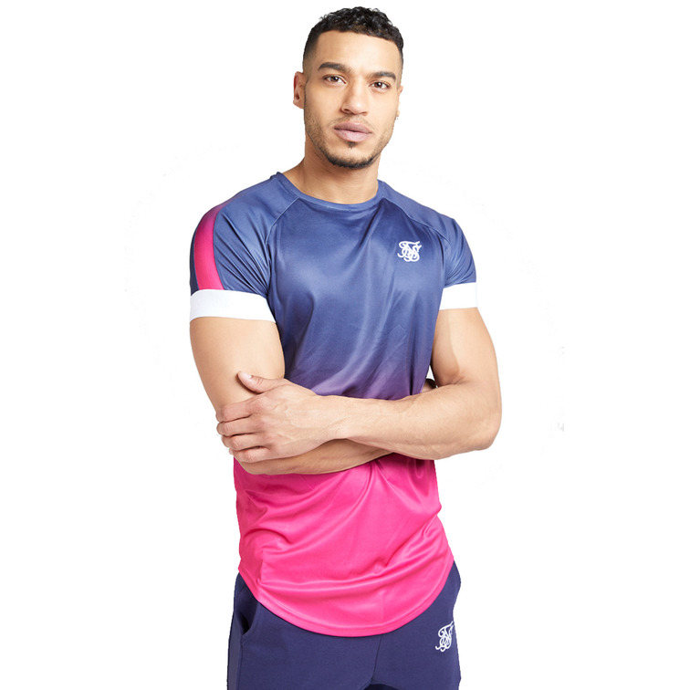 CAMISETA HOMBRE  SIKSILK SIKSILK S/S  FADE PANEL TECH T