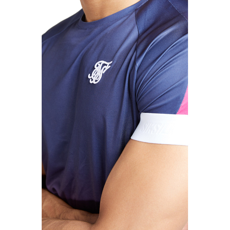 CAMISETA HOMBRE  SIKSILK SIKSILK S/S  FADE PANEL TECH T