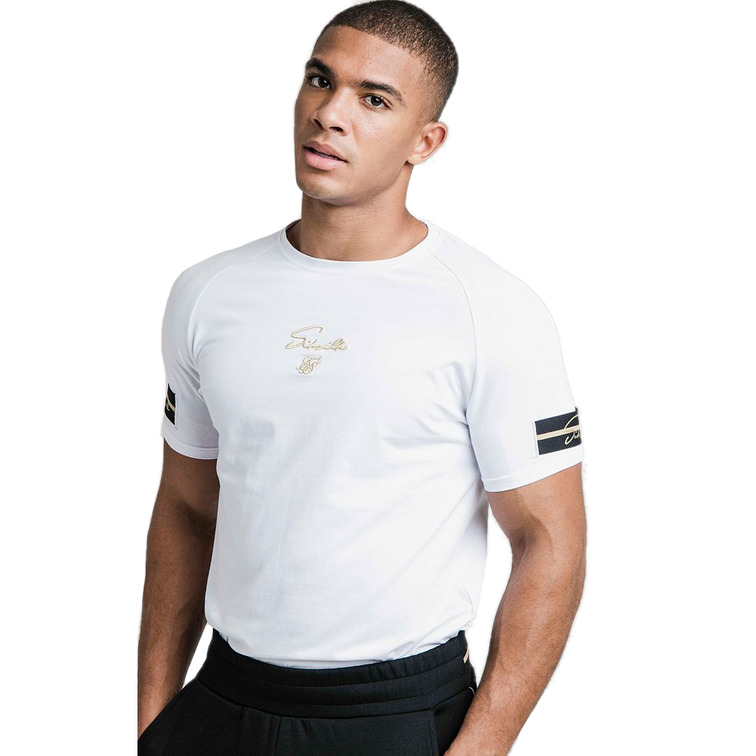 CAMISETA HOMBRE  SIKSILK EXPOSED TAPE RAGLAN GYM TEE