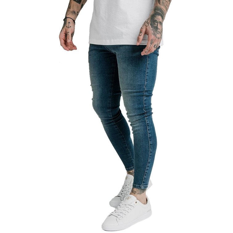 Pantalon SikSilk Vaquero Negro Hombre