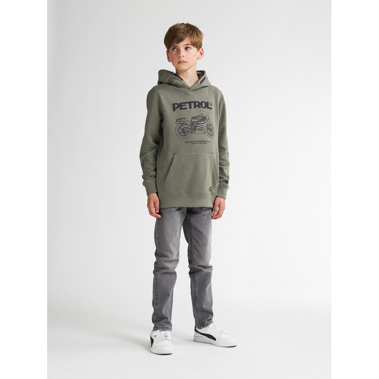 SUDADERA NIÑO  PETROL INDUSTRIES BOYS SWEATER HOODED PRINT