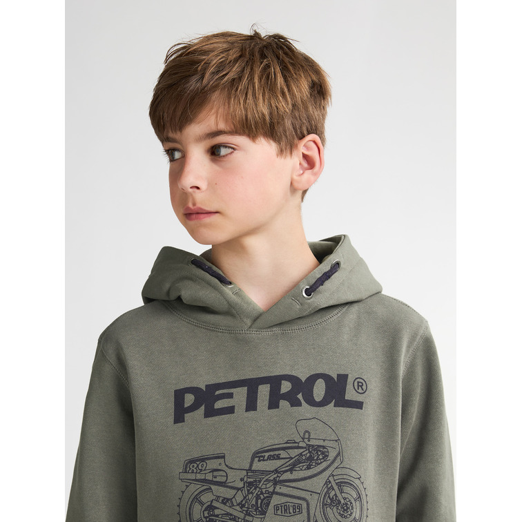 SUDADERA NIÑO  PETROL INDUSTRIES BOYS SWEATER HOODED PRINT