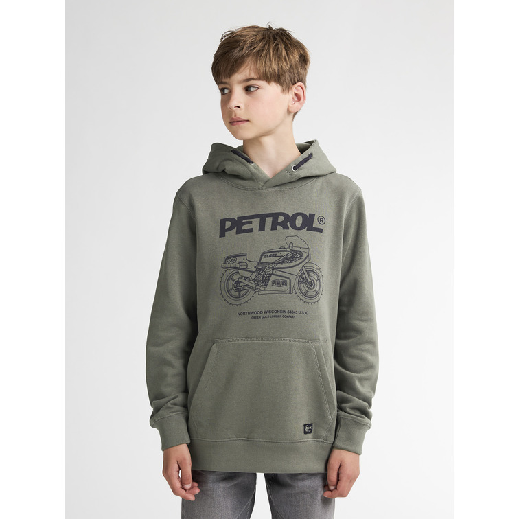 SUDADERA NIÑO  PETROL INDUSTRIES BOYS SWEATER HOODED PRINT