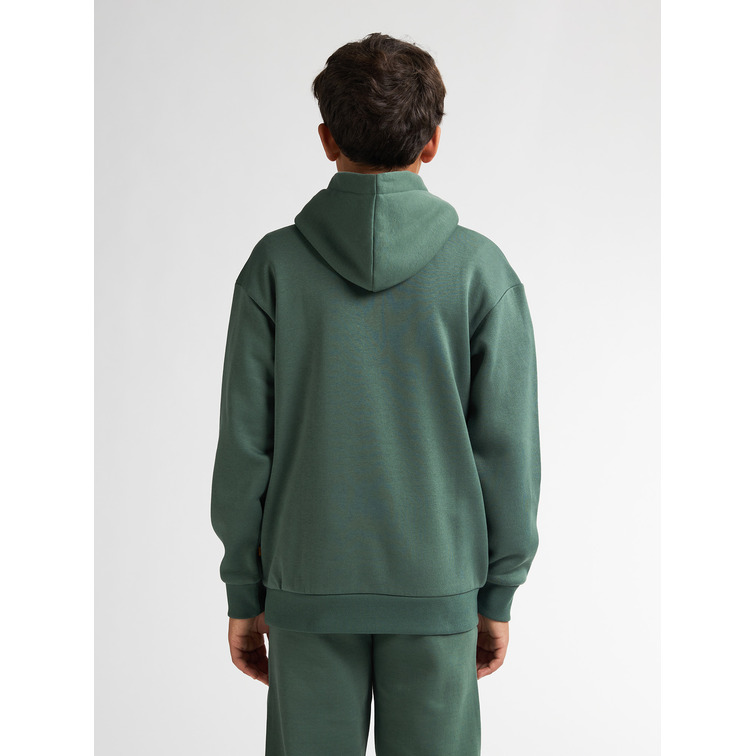 SUDADERA CON CAPUCHA NIÑO PETROL INDUSTRIES CON LOGO BORDADO