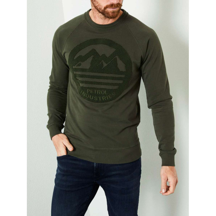 SUDADERA HOMBRE  PETROL SWEATER R-NECK