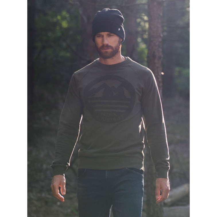 SUDADERA HOMBRE  PETROL SWEATER R-NECK
