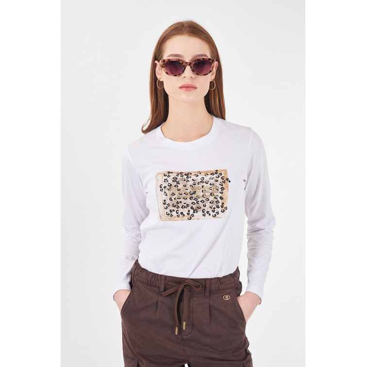 CAMISETA MUJER  YES ZEE T-SHIRT DONNA GIROCOLLO, DIRIT