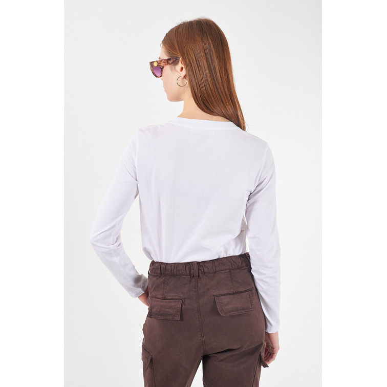 CAMISETA MUJER  YES ZEE T-SHIRT DONNA GIROCOLLO, DIRIT