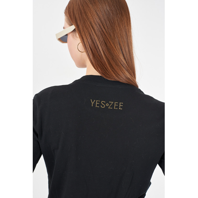 CAMISETA MUJER  YES ZEE T-SHIRT DONNA GIROCOLLO, DRITT