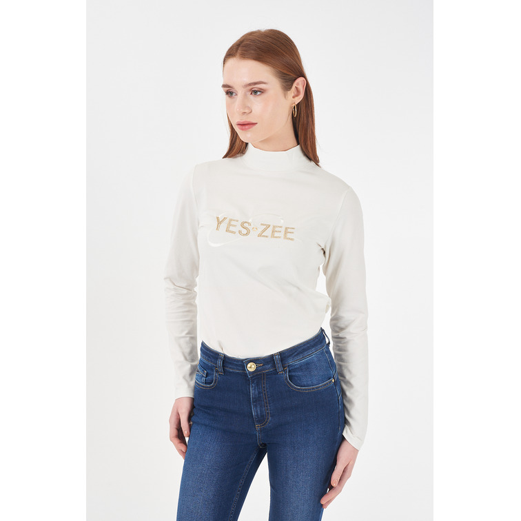 CAMISETA MUJER  YES ZEE T-SHIRT DONNA LUPETTO, M/L