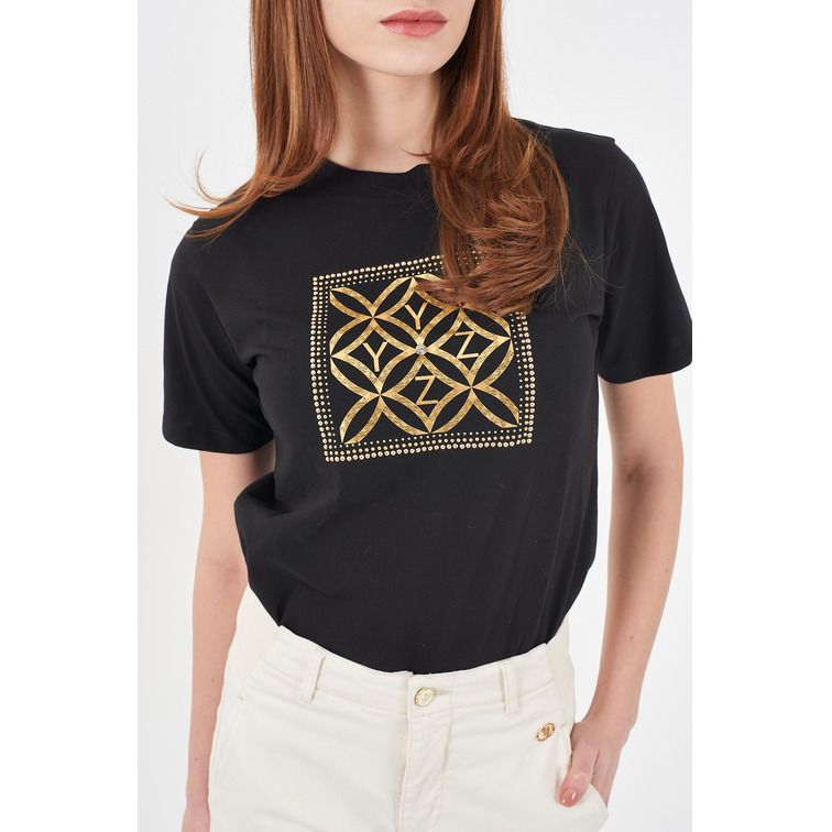 CAMISETA MUJER  YES ZEE T-SHIRT DONNA GIROCOLLO, M/C
