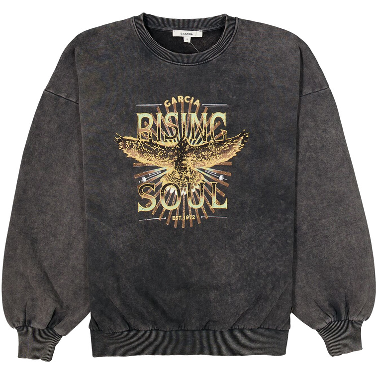 SUDADERA EFECTO DESGASTADO MUJER GARCIA JEANS