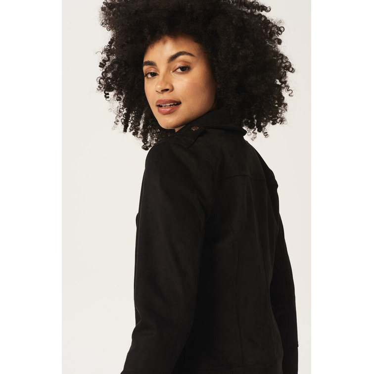 CAZADORA BIKER DE ANTE MUJER GARCIA JEANS