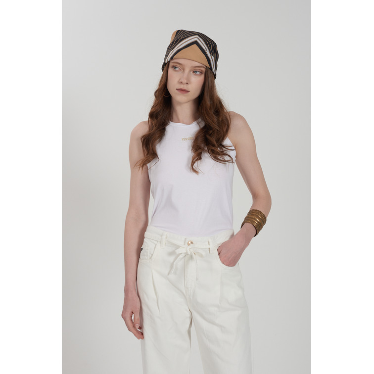 CAMISETA MUJER  YES ZEE TOP CROPPED SMANICATO