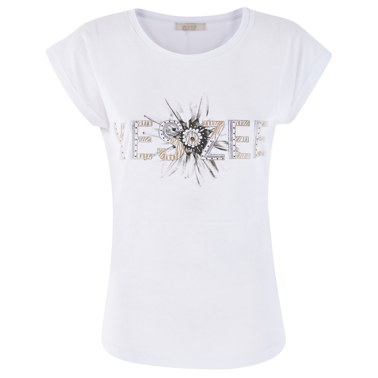 CAMISETA MUJER  YES ZEE T-SHIRT DONNA MORBIDA, GIROCOL