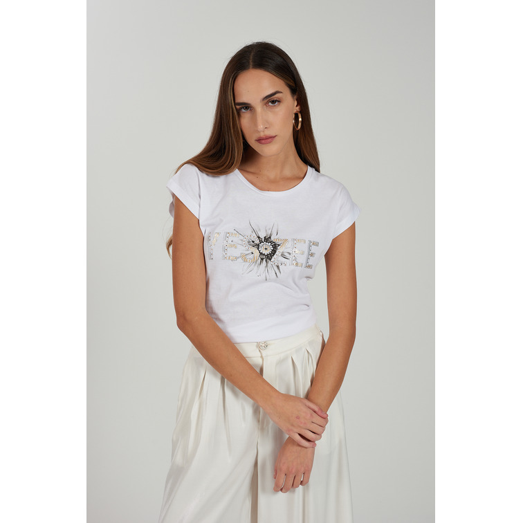 CAMISETA MUJER  YES ZEE T-SHIRT DONNA MORBIDA, GIROCOL