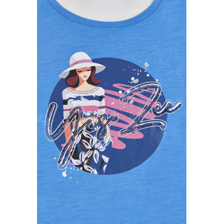 CAMISETA MUJER  YES ZEE T-SHIRT DONNA MORDIBA, GIROCOL