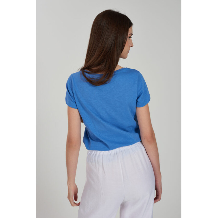 CAMISETA MUJER  YES ZEE T-SHIRT DONNA SCOLLO A MADONNA