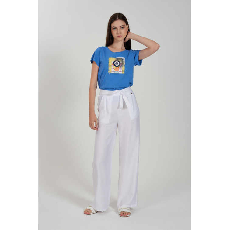 CAMISETA MUJER  YES ZEE T-SHIRT DONNA SCOLLO A MADONNA