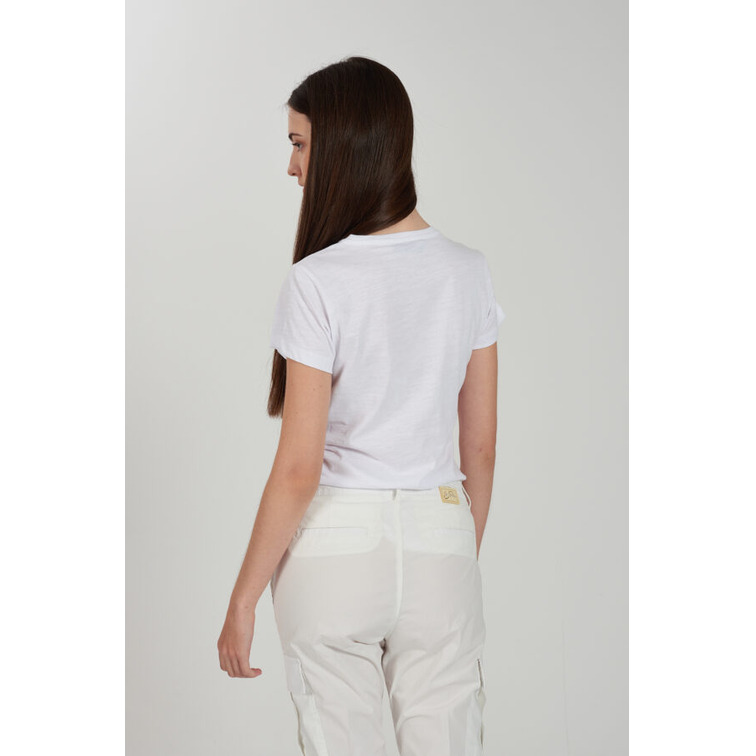 CAMISETA MUJER YESZEE MANGA CORTA ESTAMPADO EN PECHO
