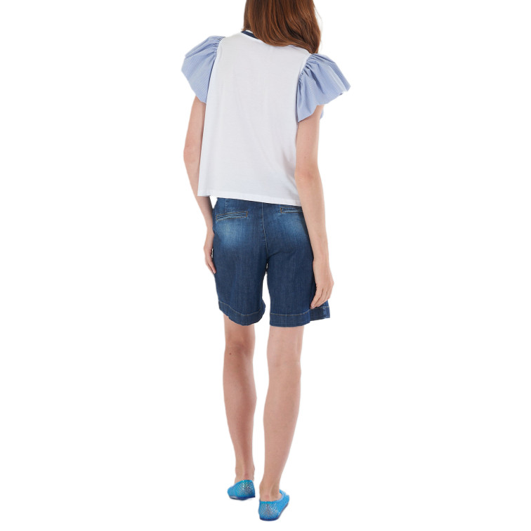 CAMISETA MUJER  YES ZEE T-SHIRT DONNA GIROCOLLO, MANIC