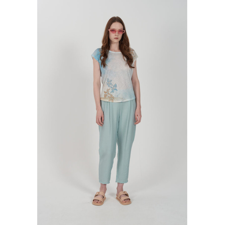 CAMISETA MUJER  YES ZEE T-SHIRT DONNA SMANICATA, STAMP