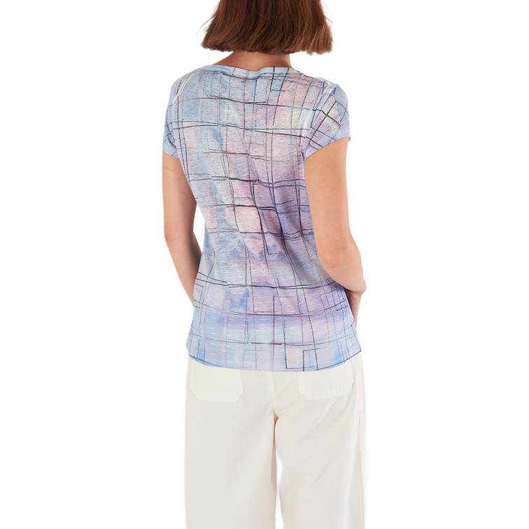 CAMISETA MUJER  YES ZEE T-SHIRT DONNA GIROCOLLO, M/C,S