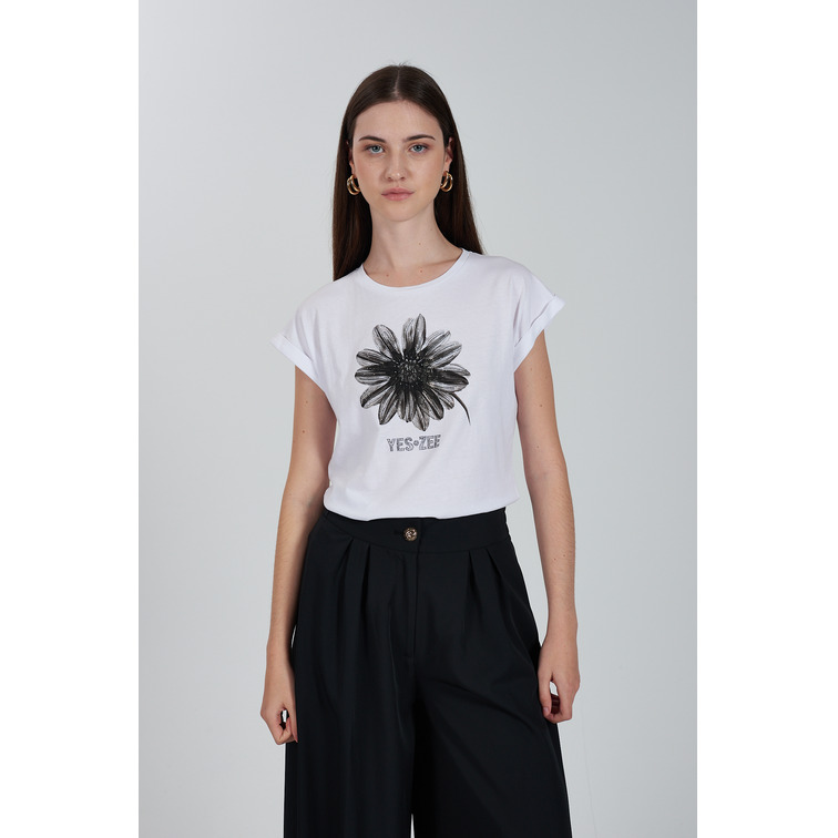 MUJER T-SHIRT DONNA MANICA A KIMONO 0101