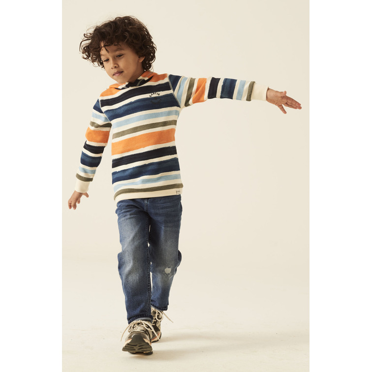 SUDADERA A RAYAS MULTICOLORES NIÑO GARCIA JEANS