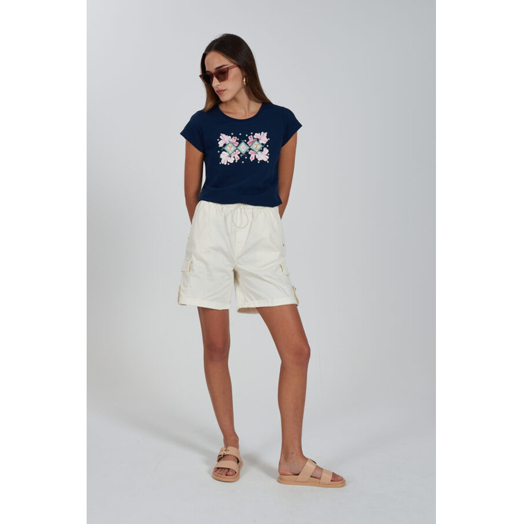 CAMISETA MANGA CORTA MUJER YESZEE ESTAMPADO FLORAL
