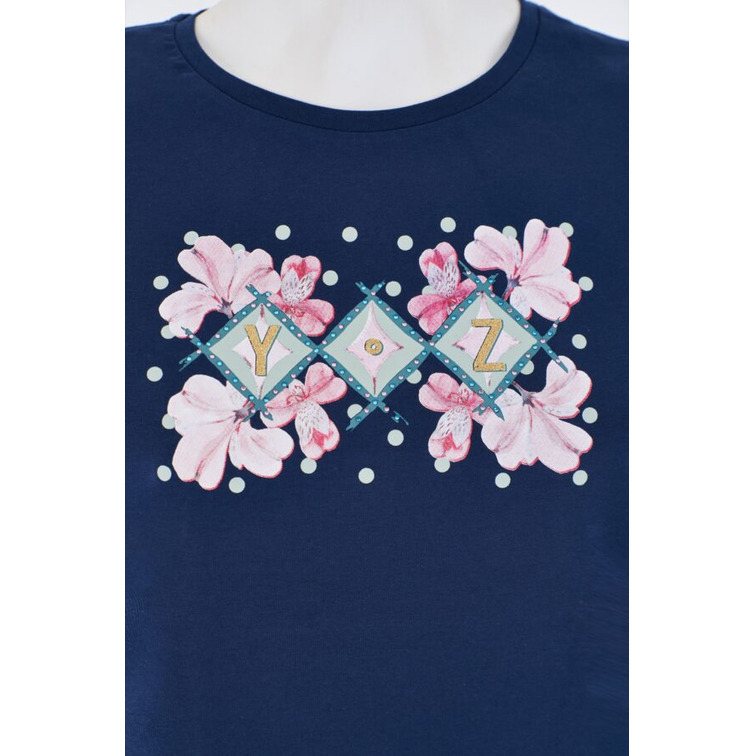 CAMISETA MANGA CORTA MUJER YESZEE ESTAMPADO FLORAL