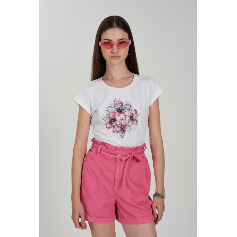 CAMISETA MUJER  YES ZEE T-SHIRT DONNA GIROCOLLO, M/C