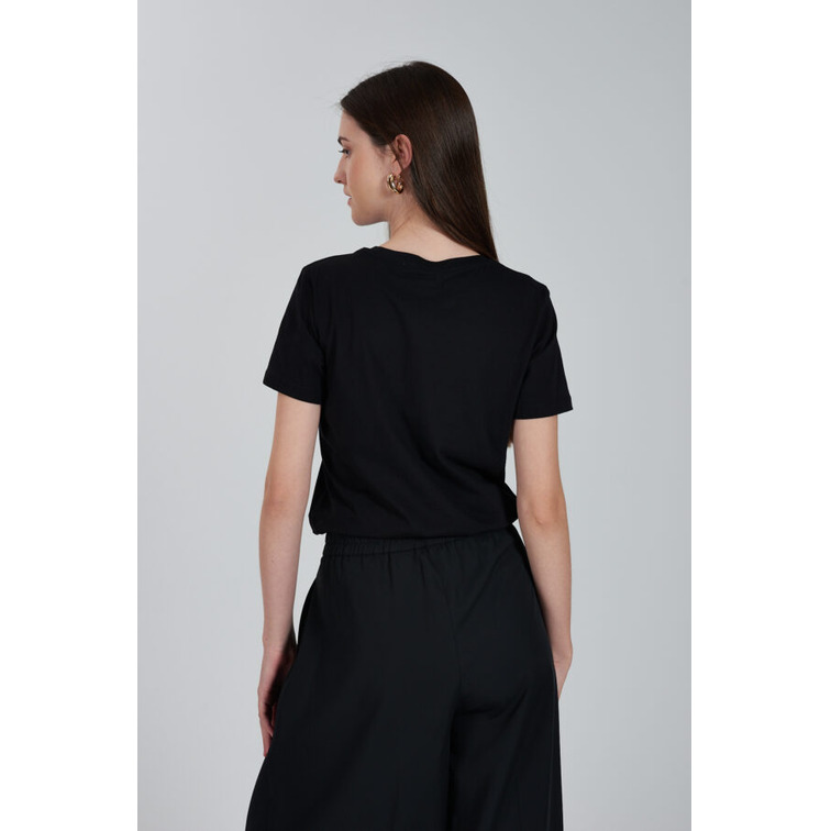 CAMISETA MUJER  YES ZEE T-SHIRT DONNA CORTA, GIROCOLLO