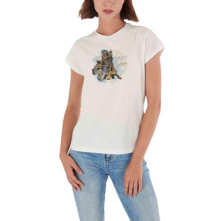 CAMISETA MUJER  YES ZEE T-SHIRT DONNA GIROCOLLO M/C