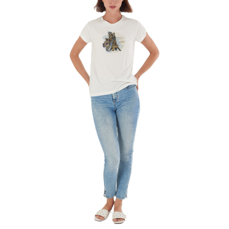 CAMISETA MUJER  YES ZEE T-SHIRT DONNA GIROCOLLO M/C