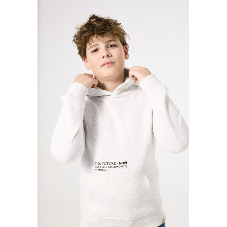 SUDADERA CON CAPUCHA NIÑO GARCIA JEANS ESTAMPADO TEXTO
