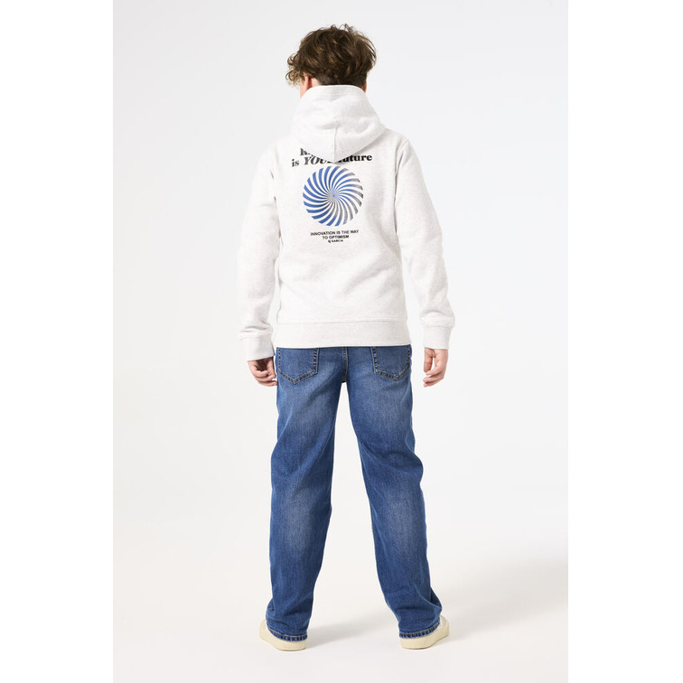 SUDADERA CON CAPUCHA NIÑO GARCIA JEANS ESTAMPADO TEXTO