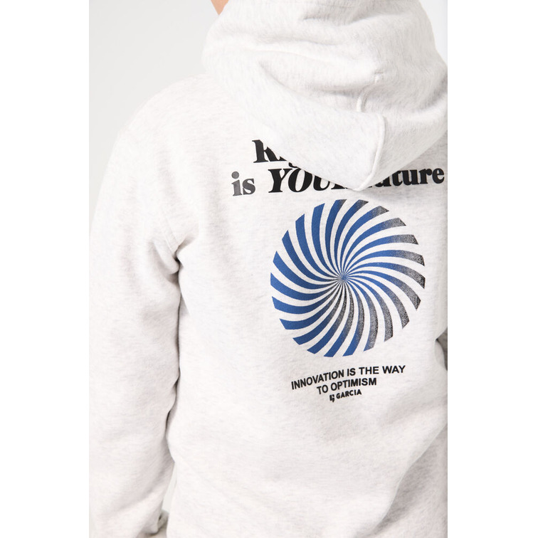 SUDADERA CON CAPUCHA NIÑO GARCIA JEANS ESTAMPADO TEXTO