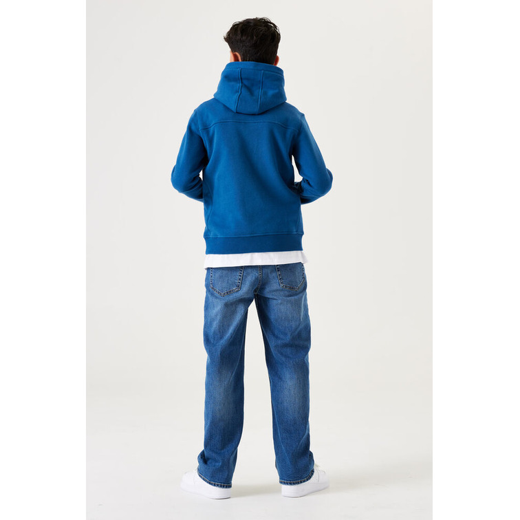 SUDADERA CON CAPUCHA NIÑO GARCIA JEANS TEXTO RELIEVE