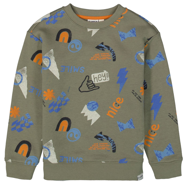 SUDADERA NIÑO GARCIA JEANS ESTAMPADO ALL OVER