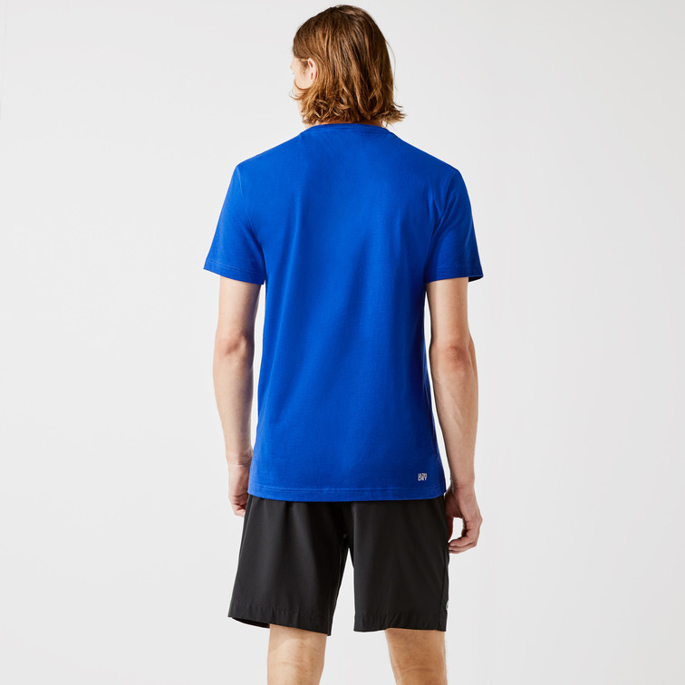 CAMISETA ESTAMPADO PATCHWORK HOMBRE LACOSTE SPORT
