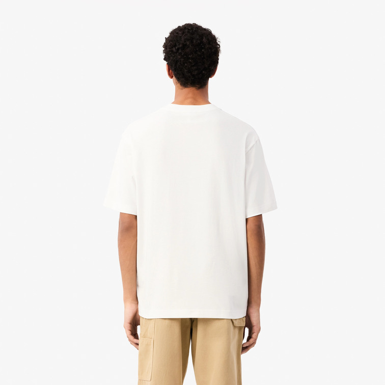 CAMISETA ESTAMPADA HOMBRE LACOSTE DE PUNTO JERSEY FIT HOLGADO