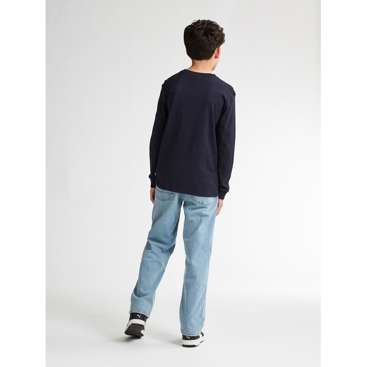 CAMISETA MANGA LARGA NIÑO PETROL INDUSTRIES CON LOGO