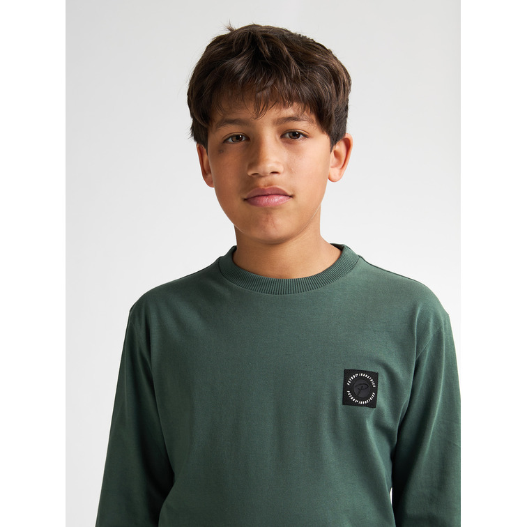 CAMISETA MANGA LARGA NIÑO PETROL INDUSTRIES CON LOGO