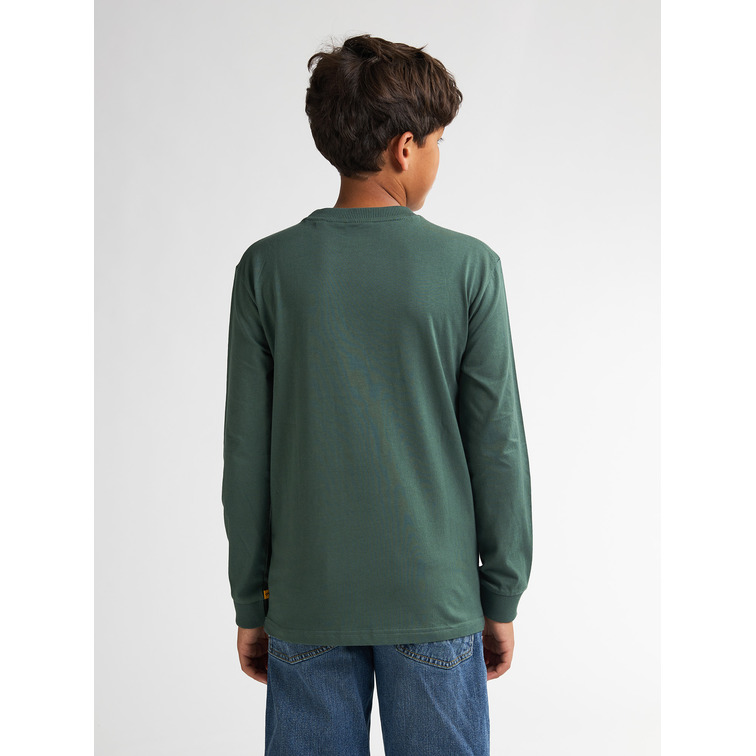 CAMISETA MANGA LARGA NIÑO PETROL INDUSTRIES CON LOGO