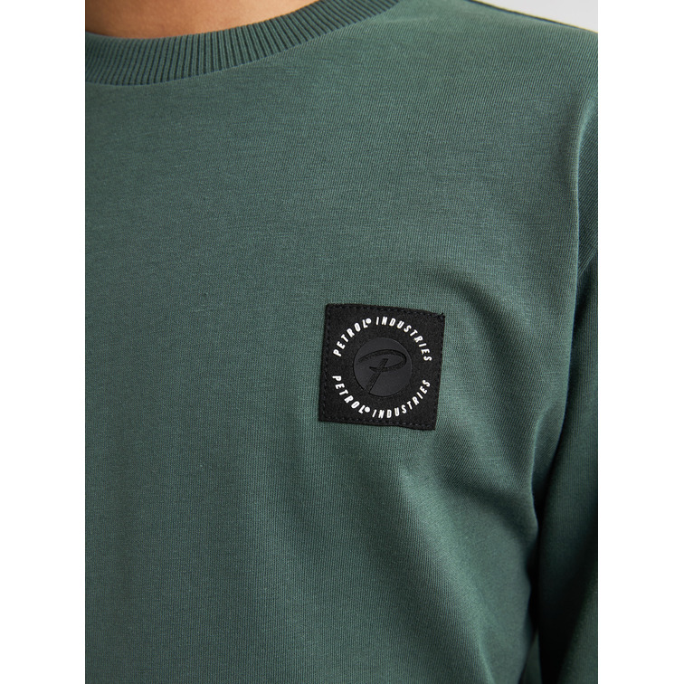 CAMISETA MANGA LARGA NIÑO PETROL INDUSTRIES CON LOGO