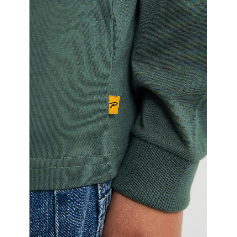CAMISETA MANGA LARGA NIÑO PETROL INDUSTRIES CON LOGO