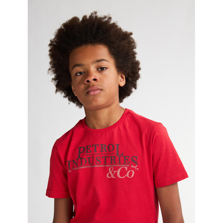 CAMISETA NIÑO PETROL INDUSTRIES CON LOGO VINTAGE