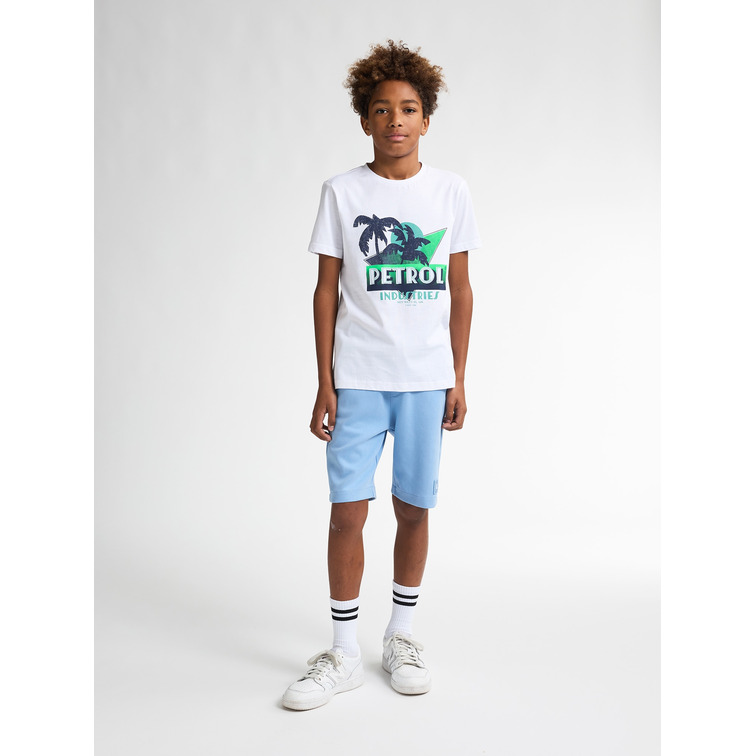 CAMISETA NIÑO PETROL INDUSTRIES ESTAMPADO PALMERAS