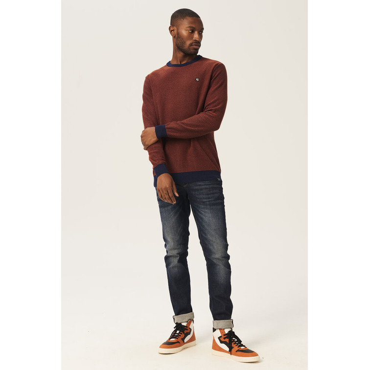 JERSEY DE PUNTO CON LOGO BORDADO HOMBRE GARCIA JEANS